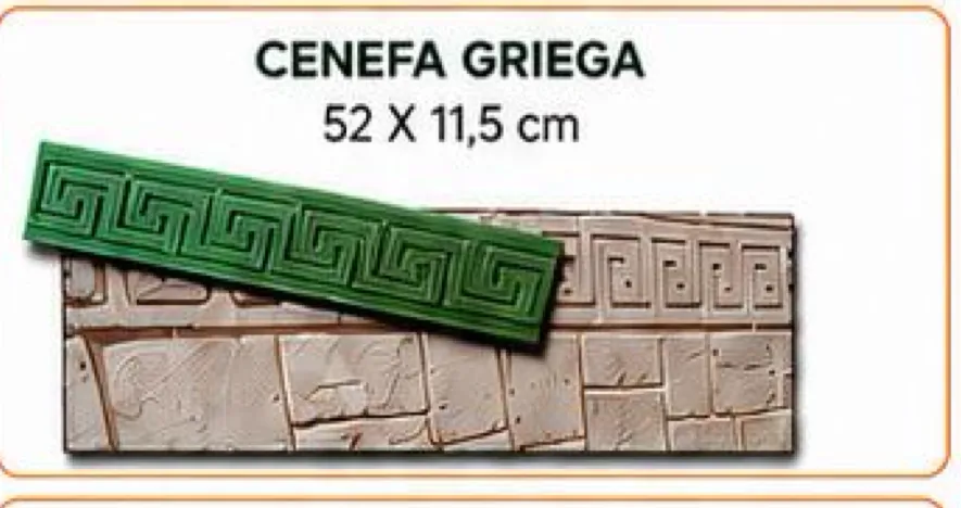 Cenefa griega para hormigón estampado